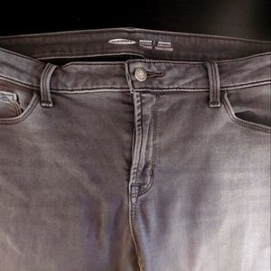 0ld Navy Rockstar winter lined grey size 10 women's jeans